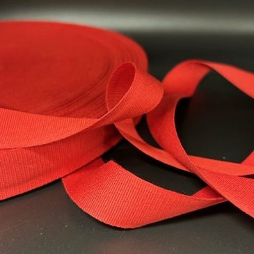 Sangle polyester rouge 20mm (x100m)