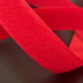 Auto-Agrippant rouge 20mm Velours (25m)