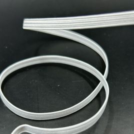 Elastique plat 4mm blanc x 100m
