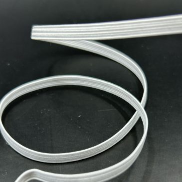 Elastique plat 4mm blanc x 100m