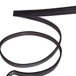 Elastique plat 4mm noir x 100m